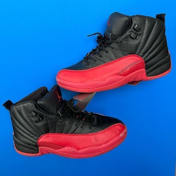 Air Jordan 12 OG XII Flu Game Black Red 1997 130690-061 Size 9.5 - Picture 1 of 8
